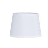7-in x 10-in White Fabric Drum Lamp Shade
