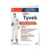 Adult unisex White Long sleeve Coverall ( M )