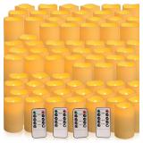 Set of 72 Waterproof Outdoor Flameless Candles