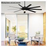 72-in Ceiling Fan With Light Included 9 -Blade