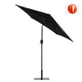Steel Black Push-button Tilt Market Patio Umbrella