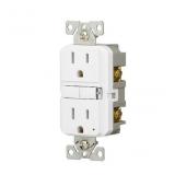Residential Decorator Outlet Receptacles , White