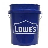 Lowe's 5-gallon Plastic Blue General bucket-2bins