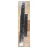 Measuring Tool 12 and 6 Inches, 2 Pieces (Black)