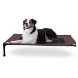 Outdoor Elevated Dog Cot-Large 42 X 30in Chocolate