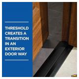 Aluminum/Vinyl Door threshold -Install with Screws