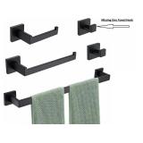 Matte Black Bathroom Hardware Set 4-Piece