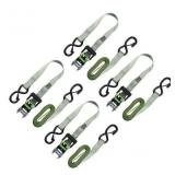 Ratchet Strap/Snap Hook1800lb Break Strength 4Pack