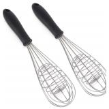 Balloon Whisk (2 Pack), SS Wire Whisks for Cooking
