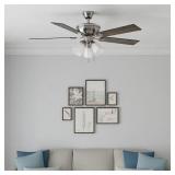 52-in Ceiling Fan/Light and Pull Chain /5 -Blade