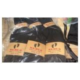 MA-ME-O Size 11-13  Crew Socks Black 12 Pair