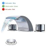 2-handle Bathroom Sink Faucet with Drain