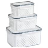 3 PCS Fruit Storage Containers