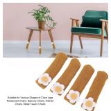20 PCS Chair Leg Floor Protectors (Camel Color)