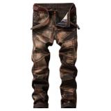 Men Vintage Ripped Skinny Jeans size 38