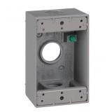 1Gang Metal Weatherproof Rectangular El Box