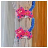 Cat Decorative Elastic Curtain Holdbacks Pack of 4