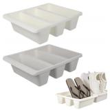 Cabilock 2pcs Storage Shoe Tray