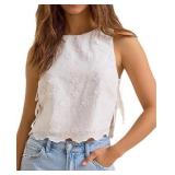 Side Tie Tops for Women Y2K-Size: Small