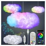 3D Big Cloud lightning Light Kit Music Sync