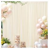 10x10 Champagne Backdrop Curtain for Parties
