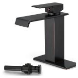 Oil Rubbed Bronze Bathroom Faucet Waterfall Faucet