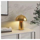 15.7inBrass Mushroom Table Lamp with Bulb Included