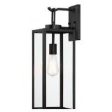 1-Light Black Outdoor Waterproof Wall Sconce