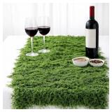 1 Pcs Fake Moss Table Runner 19.68ï¿½78.74inch