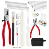 58 Pcs Stained Glass Supplies Cutter Kit