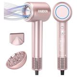 Quiet Compact Hair Blow Dryer/Magnetic Diffuser