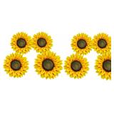 3D Sunflower Wall Decals - 8pcs in 8in/10/12in