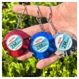 Compact 2m Steel Tape Measure with Keychain-3Pcs