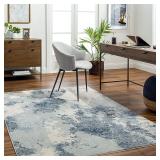 5 x 8ft Loomed Polyester Gray Rectangular Area rug