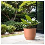 Coral Recycled plastic Indoor/Outdoor Planter-2Pcs