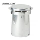 Silver Aluminum Vent and Pipe Flashing- 11Pack