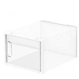 7in H 1 Tier 6 pair White Stackable shoe organizer