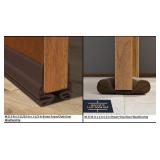 Brown Foam/Cloth and Vinyl Door Weatherstrip2Types