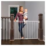 Hardware Mounted White Metal Safety Gate