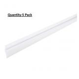 MD 36in White Door Sweep Install with Screws-5Pack
