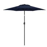 7.5ft Steel Push-button Tilt Market Patio Umbrella