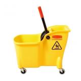 Down-Press Wringer Mop and Bucket Combo, Yellow