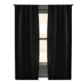 84-in  Blackout Rod pocket Curtain panel pair