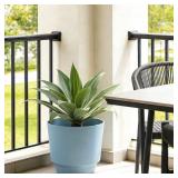 Gray Blue Recycled plastic Indoor/Outdoor Planter