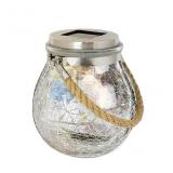 5.7-in BlackGlass Solar Outdoor Decorative Lantern
