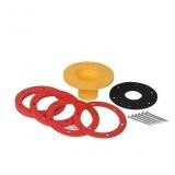 7.13-in Red Plastic Toilet flange extender kit