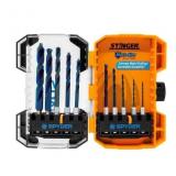 10 -Piece steel Jobber length Twist Drill Bit Set