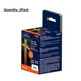 Solar Matte Black LED Outdoor Deck light 2 -Pack