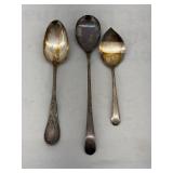 3- Silverplate Serving Spoons