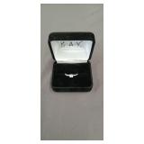 Sterling silver engagement ring